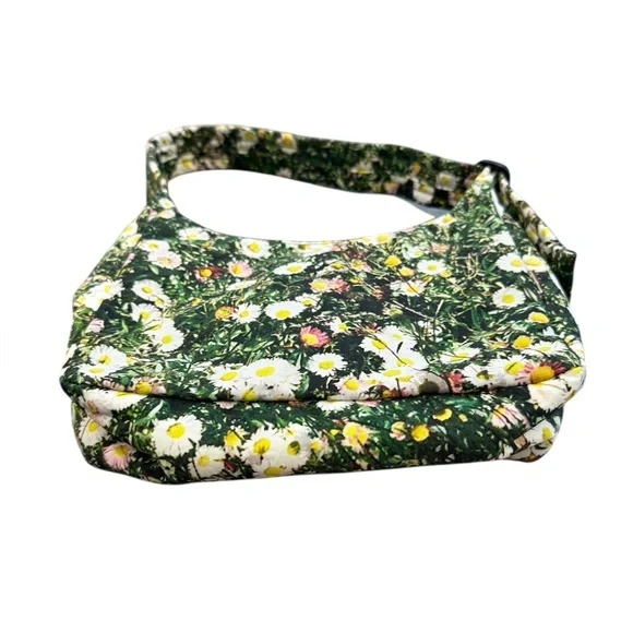 Baggu Mini Nylon Shoulder Bag in Daisy / Floral Purse Handbag - Picture 5 of 12